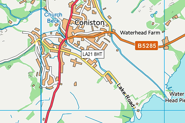 LA21 8HT map - OS VectorMap District (Ordnance Survey)