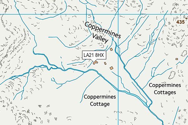 LA21 8HX map - OS VectorMap District (Ordnance Survey)