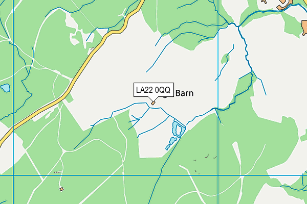 LA22 0QQ map - OS VectorMap District (Ordnance Survey)