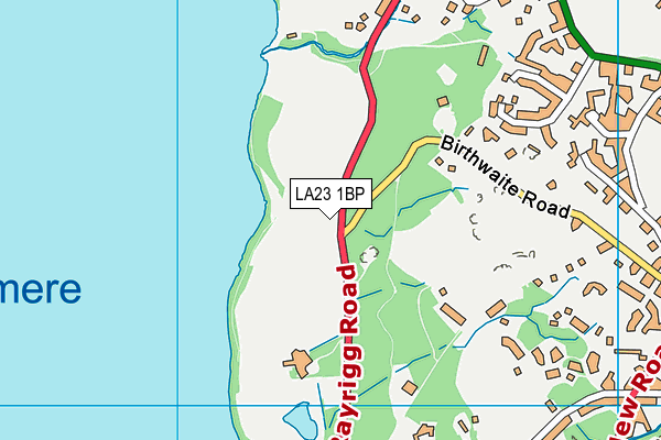 LA23 1BP map - OS VectorMap District (Ordnance Survey)