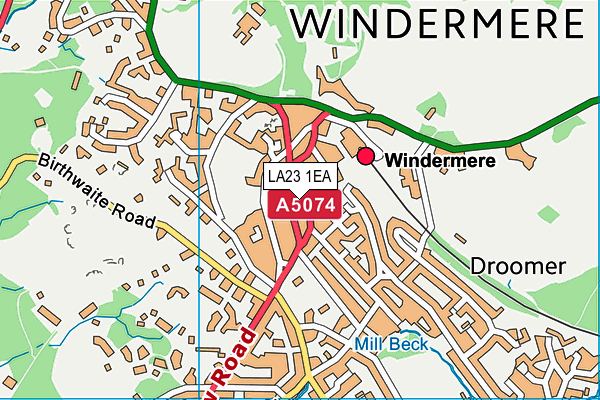 Map of WINDERMERE WINE STORES LIMITED at district scale