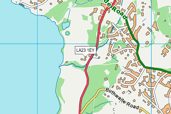 LA23 1EY map - OS VectorMap District (Ordnance Survey)