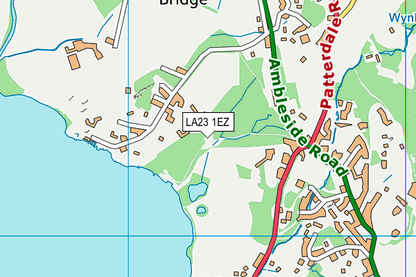 LA23 1EZ map - OS VectorMap District (Ordnance Survey)