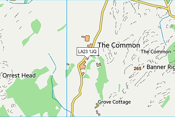 LA23 1JQ map - OS VectorMap District (Ordnance Survey)
