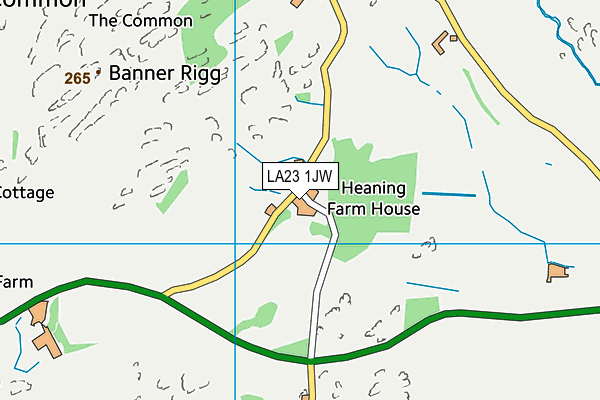 LA23 1JW map - OS VectorMap District (Ordnance Survey)