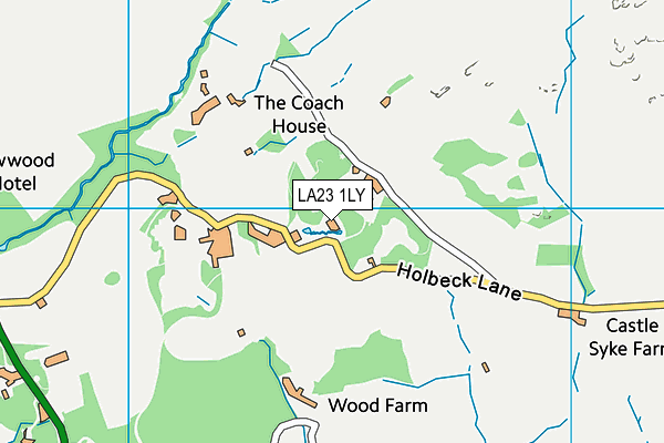 LA23 1LY map - OS VectorMap District (Ordnance Survey)