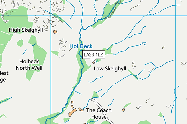 LA23 1LZ map - OS VectorMap District (Ordnance Survey)