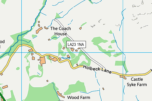 LA23 1NA map - OS VectorMap District (Ordnance Survey)