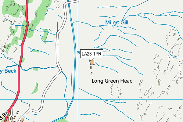 LA23 1PR map - OS VectorMap District (Ordnance Survey)
