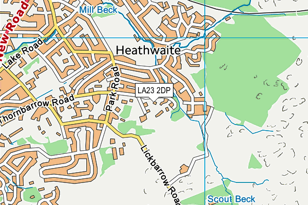 LA23 2DP map - OS VectorMap District (Ordnance Survey)