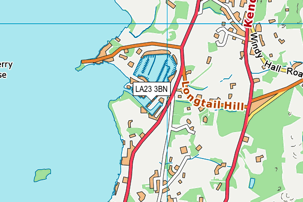 LA23 3BN map - OS VectorMap District (Ordnance Survey)