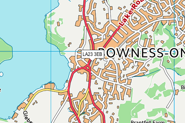 LA23 3EB map - OS VectorMap District (Ordnance Survey)