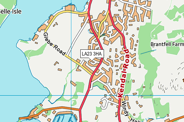 LA23 3HA map - OS VectorMap District (Ordnance Survey)