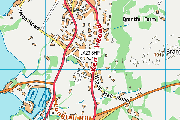 LA23 3HP map - OS VectorMap District (Ordnance Survey)