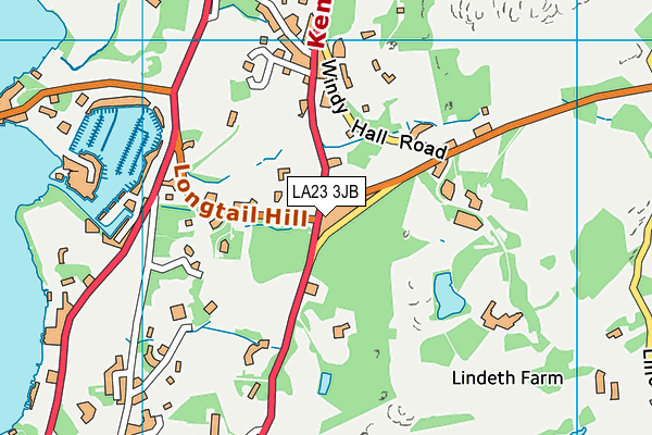 LA23 3JB map - OS VectorMap District (Ordnance Survey)