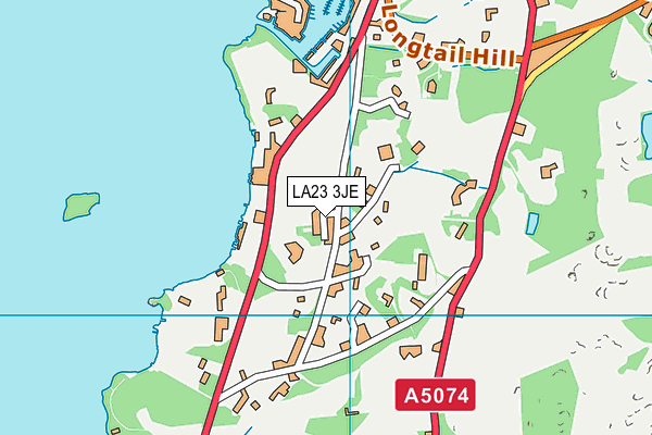 LA23 3JE map - OS VectorMap District (Ordnance Survey)