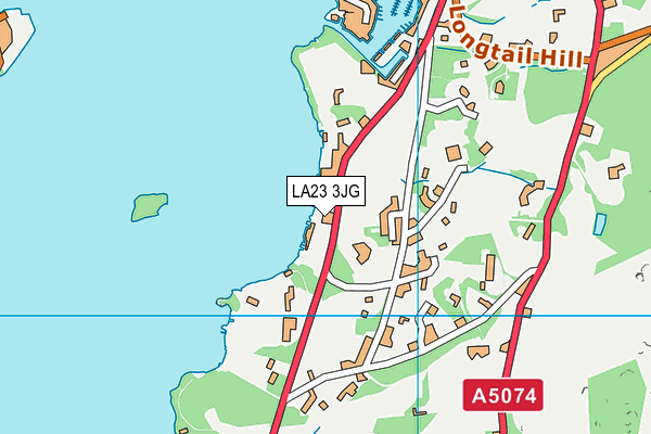 LA23 3JG map - OS VectorMap District (Ordnance Survey)
