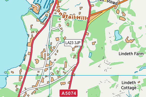 LA23 3JP map - OS VectorMap District (Ordnance Survey)