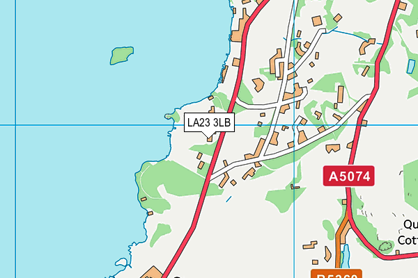 LA23 3LB map - OS VectorMap District (Ordnance Survey)
