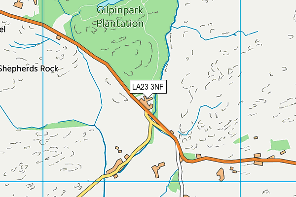 LA23 3NF map - OS VectorMap District (Ordnance Survey)