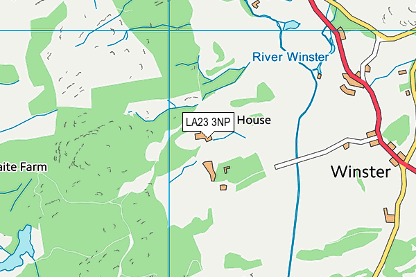 LA23 3NP map - OS VectorMap District (Ordnance Survey)