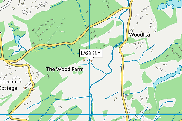 LA23 3NY map - OS VectorMap District (Ordnance Survey)