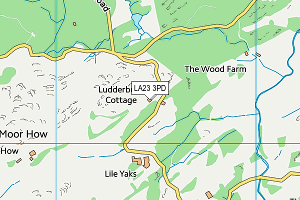 LA23 3PD map - OS VectorMap District (Ordnance Survey)