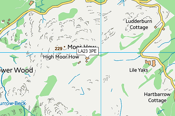 LA23 3PE map - OS VectorMap District (Ordnance Survey)