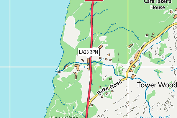 LA23 3PN map - OS VectorMap District (Ordnance Survey)