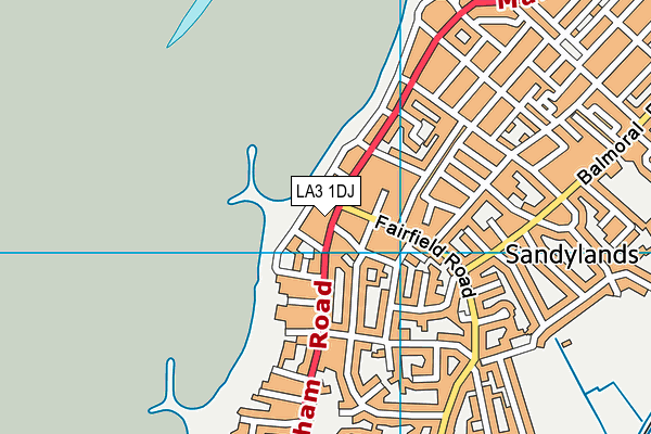 LA3 1DJ map - OS VectorMap District (Ordnance Survey)