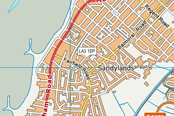 LA3 1EP map - OS VectorMap District (Ordnance Survey)