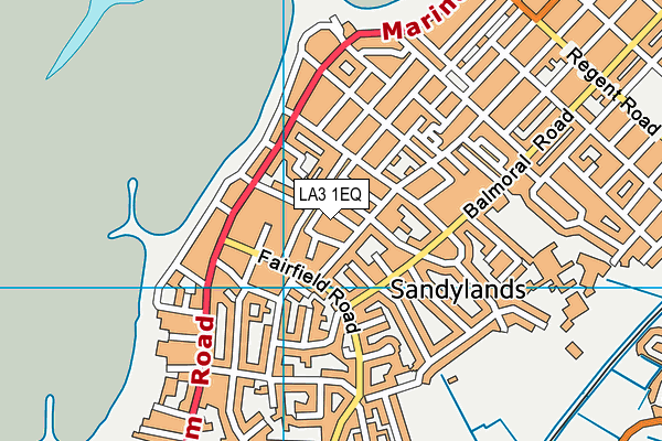 LA3 1EQ map - OS VectorMap District (Ordnance Survey)