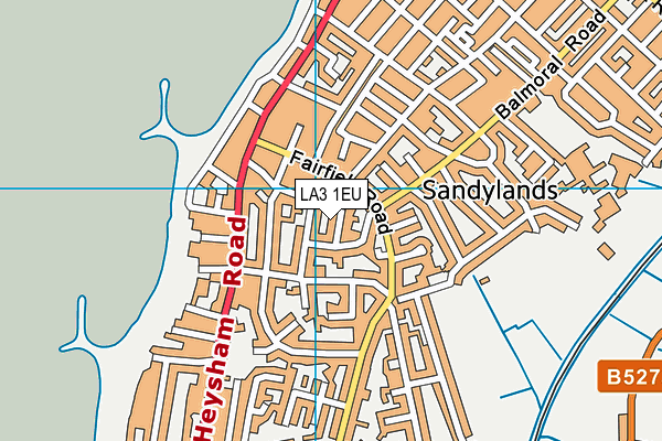 LA3 1EU map - OS VectorMap District (Ordnance Survey)