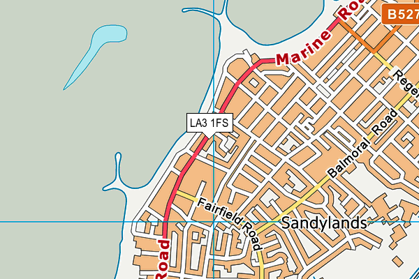 LA3 1FS map - OS VectorMap District (Ordnance Survey)