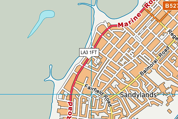 LA3 1FT map - OS VectorMap District (Ordnance Survey)