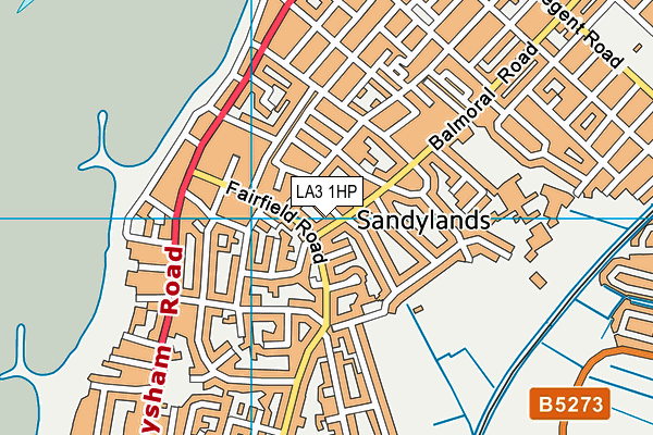 LA3 1HP map - OS VectorMap District (Ordnance Survey)