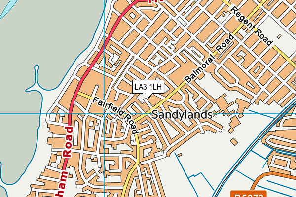 LA3 1LH map - OS VectorMap District (Ordnance Survey)