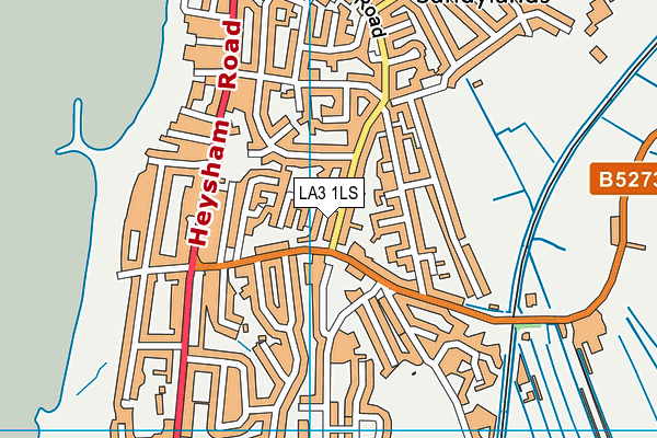 LA3 1LS map - OS VectorMap District (Ordnance Survey)