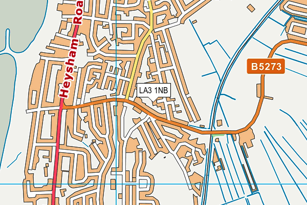 LA3 1NB map - OS VectorMap District (Ordnance Survey)