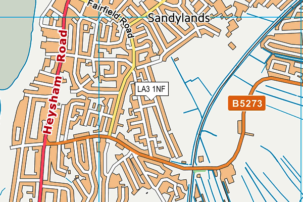 LA3 1NF map - OS VectorMap District (Ordnance Survey)