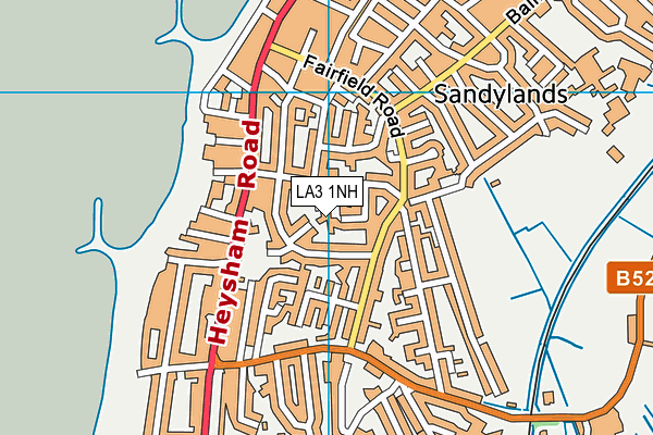 LA3 1NH map - OS VectorMap District (Ordnance Survey)