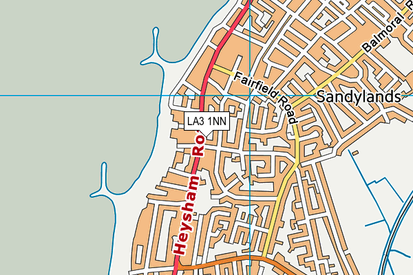 LA3 1NN map - OS VectorMap District (Ordnance Survey)