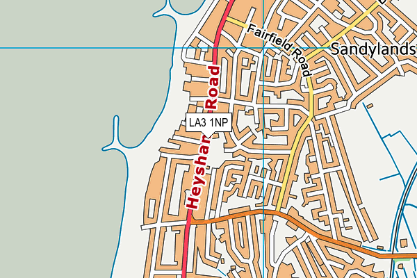 LA3 1NP map - OS VectorMap District (Ordnance Survey)
