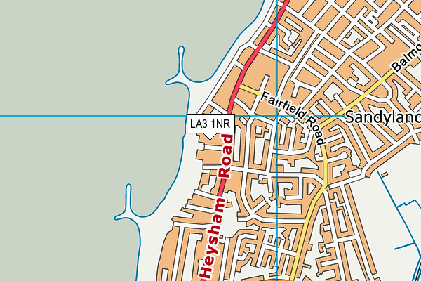 LA3 1NR map - OS VectorMap District (Ordnance Survey)
