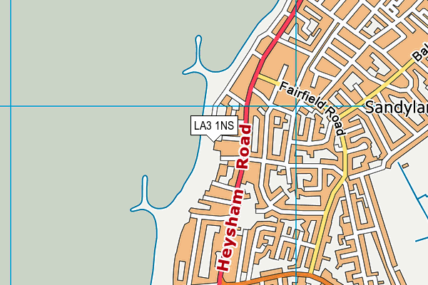 LA3 1NS map - OS VectorMap District (Ordnance Survey)