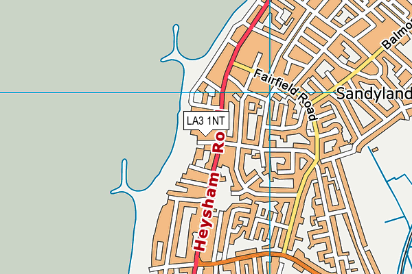 LA3 1NT map - OS VectorMap District (Ordnance Survey)