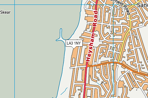 LA3 1NY map - OS VectorMap District (Ordnance Survey)
