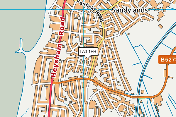 LA3 1PH map - OS VectorMap District (Ordnance Survey)