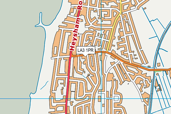 LA3 1PR map - OS VectorMap District (Ordnance Survey)