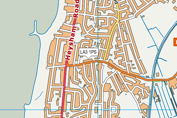 LA3 1PS map - OS VectorMap District (Ordnance Survey)